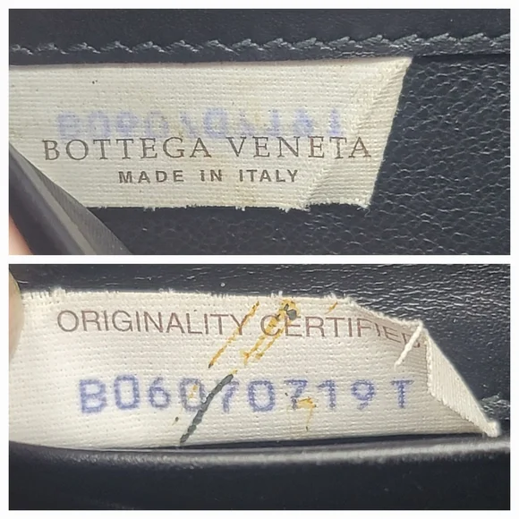 Bottega Veneta Black Woven Leather Zip Around Long Wallet Italy Authentic